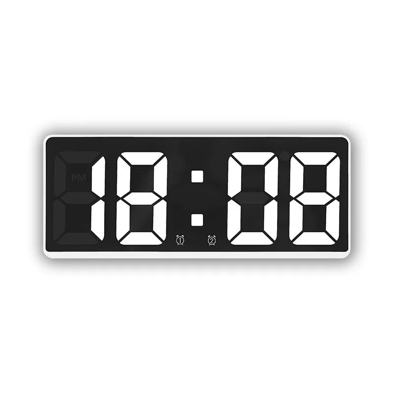 Sandsberg LED Alarm Clock with Voice Control | Silent Night Mode | Modern Design