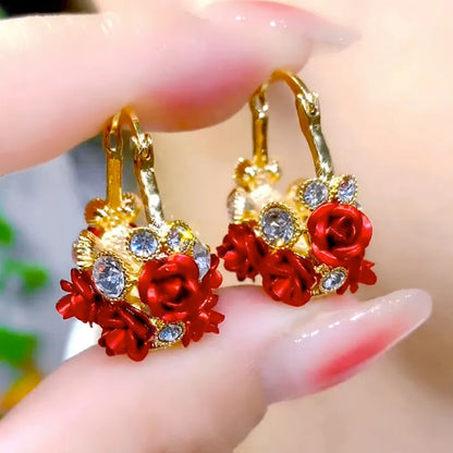 BowLift | Rose Romance Stylish Zircon Earrings