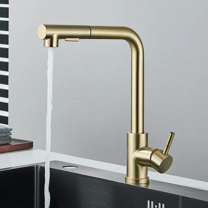 FlexiJet Black extendable kitchen faucet Bowlift
