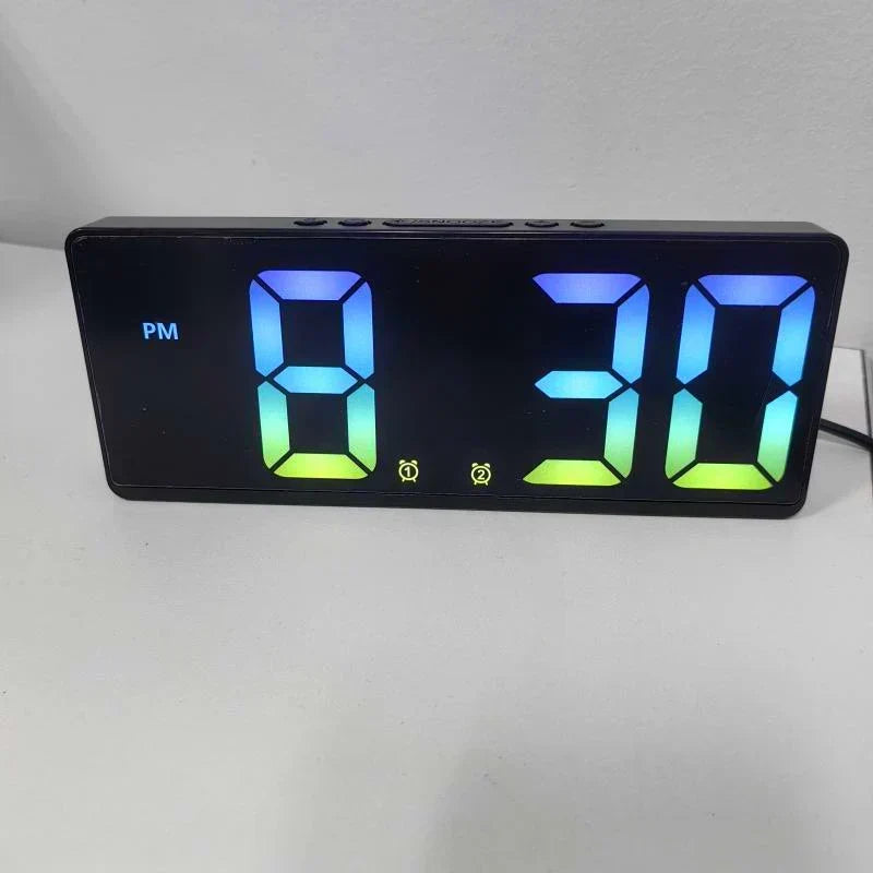 Sandsberg LED Alarm Clock with Voice Control | Silent Night Mode | Modern Design