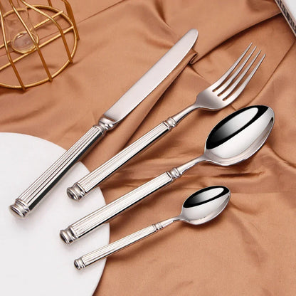 Skanto | Stainless Steel Cutlery Set | 304 Mirror Finish for Everyday and Formal Dining