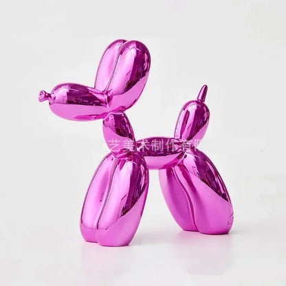 Skanto | Nordic Balloon Dog Sculpture Resin Animal Sculpture Art Sculptures and Figures Crafts Home Decor Room Desktop Accessories