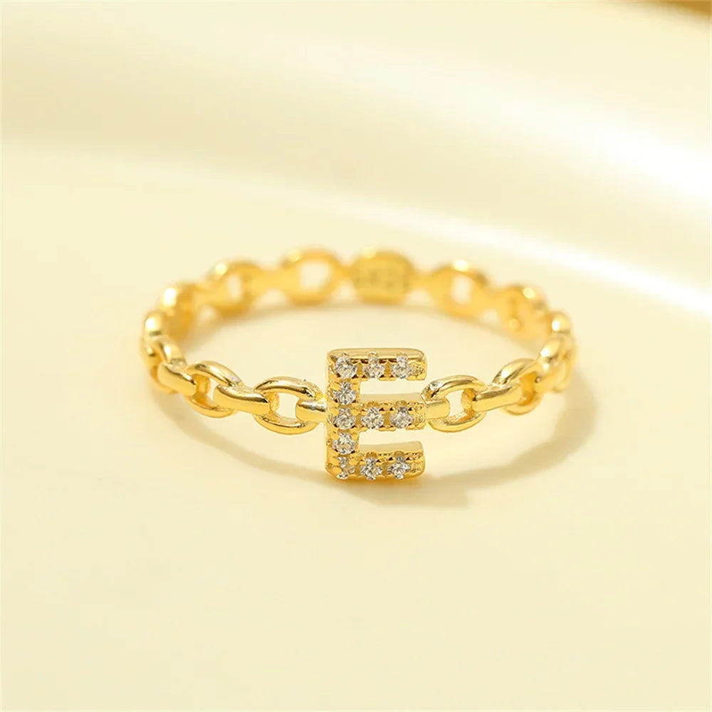 BowLift | Dainty Diamond Letter Initial Ring