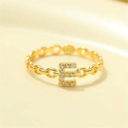 BowLift | Dainty Diamond Letter Initial Ring