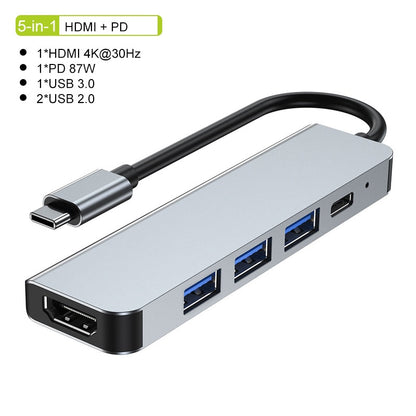 Brehn | Thunderbolt 3 USB-C Hub with HDMI, PD, SD/TF for MacBook Air M1 and iPad Pro