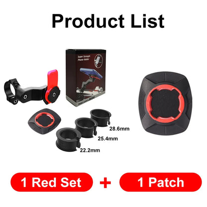 Skanto | RIDELOCK Pro Mount | Shockproof Phone Holder for Bicycle & Motorcycle | 360° Rotatable | For 4.7–7.2" Smartphones