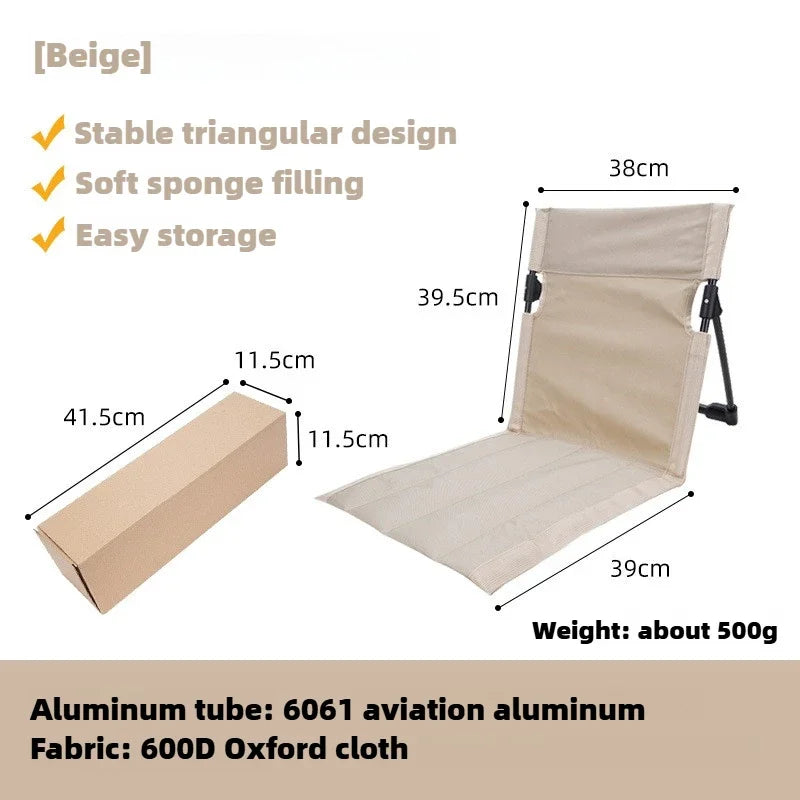 Brehn | TREKASE Camping folding chair | Ultralight & weatherproof | Aluminum frame | Padded for extra comfort | Quick to set up