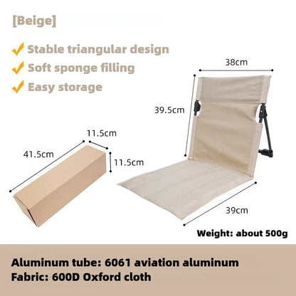 Brehn | TREKASE Camping folding chair | Ultralight & weatherproof | Aluminum frame | Padded for extra comfort | Quick to set up