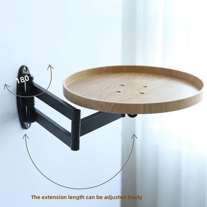 Telescopic coffee wall-mounted mini table