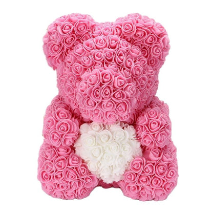 BowLift | Artificial Rose Flowers Teddy Bear