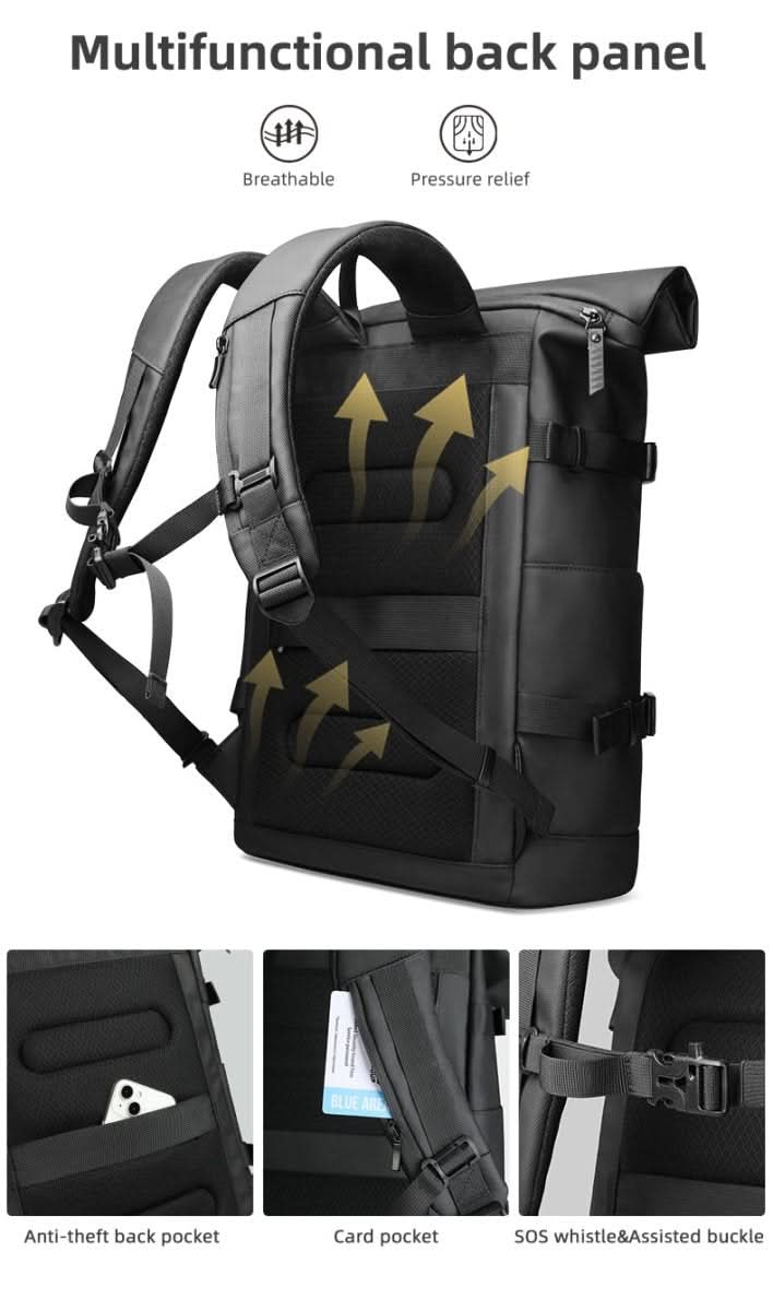 Skanto | Expandable Outdoor Backpack with Large Volume and Laptop Compartment