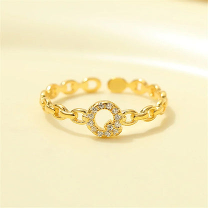 BowLift | Dainty Diamond Letter Initial Ring
