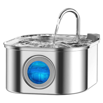 Skanto | Skanto Felindra Cat Water Fountain | Stainless Steel | Flowing Water for Better Hydration | Quiet & Hygienic | 2,5 L Capacity
