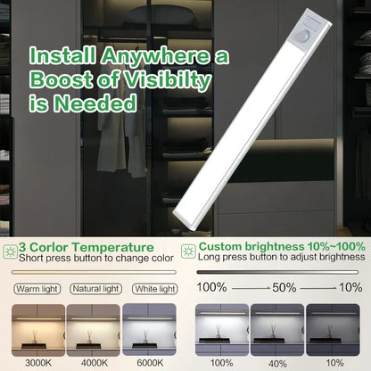 BowLift | Ultra-thin Motion Sensor Cabinet Light