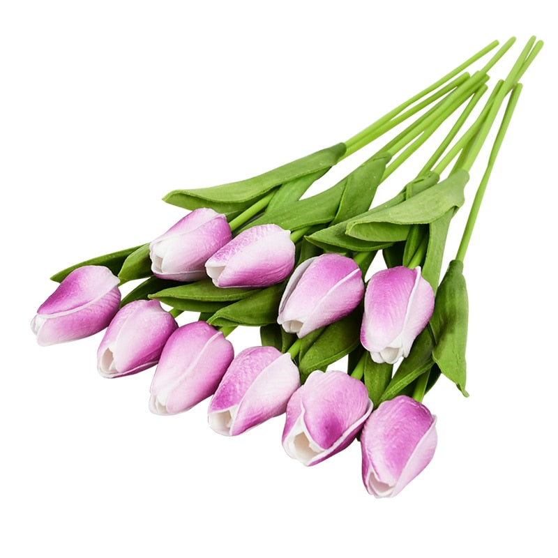 Skanto | Artificial Tulip Bouquet, Decoration (10 Pieces)