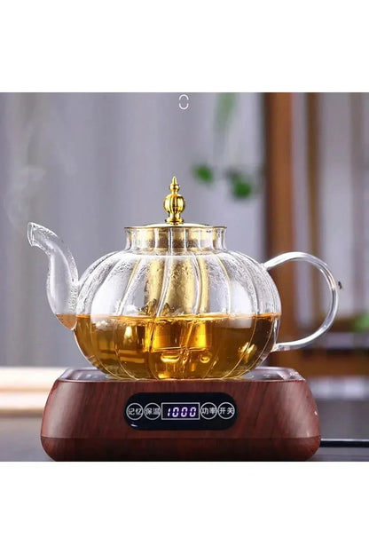 Skanto | Glass Teapot with Infuser and Lid for Loose Tea