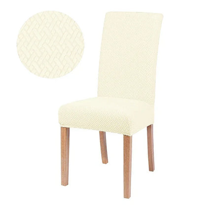 BowLift | Chair Cover Velvona | Elastic & Thick Padded | Jacquard Stretch Cover | Washable & Wrinkle-Free