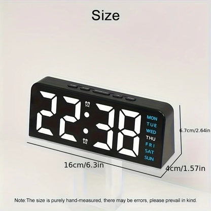 Modern LED All Week Display Night Lamp Alarm Clock | Bowlift