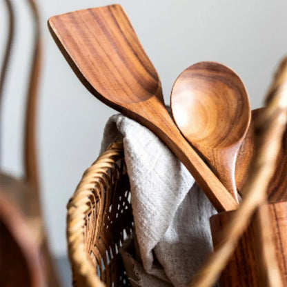 EcoWood – Luxurious wooden cookware set with Karnz storage bucket