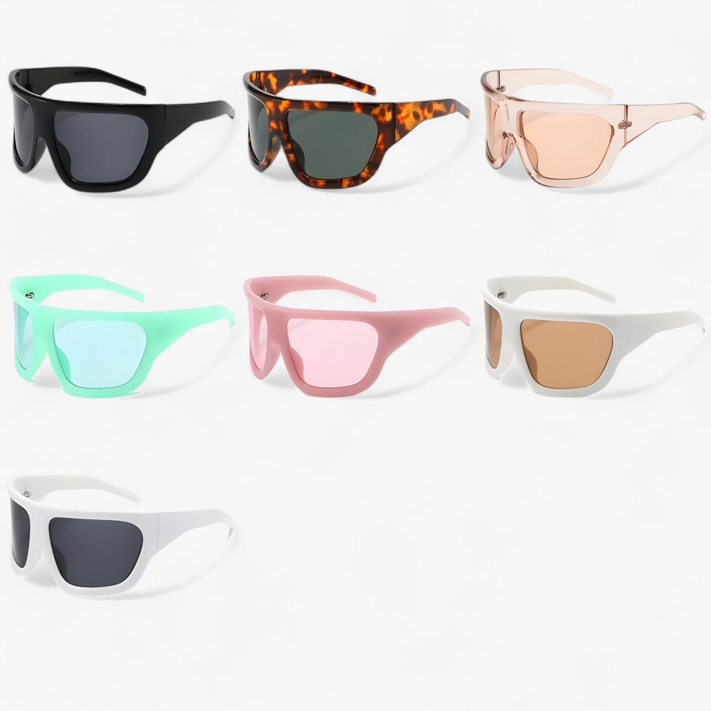 Oversized Steampunk Sports Sunglasses with Wraparound Design – Ignix | Kalsten