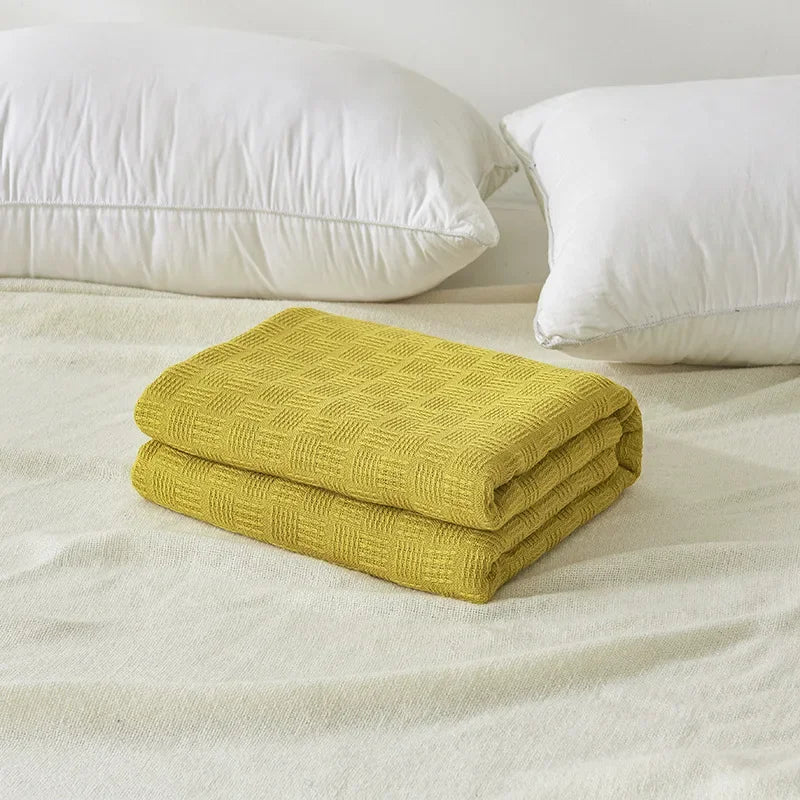 Skanto | Aurelina Cotton Gauze Throw | 100% Cotton | Breathable & Skin-Friendly | Perfect for Sofa, Bed & Office