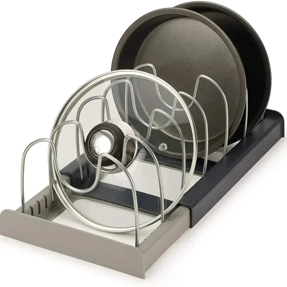 Extendable Pot Lid Holder & Pan Organizer | Karnz