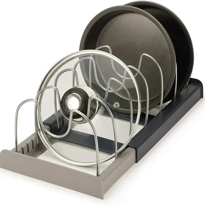 Extendable Pot Lid Holder & Pan Organizer | Karnz