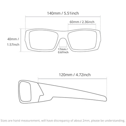 Photochrome Sunglasses Black Frame with Case | Bowlift