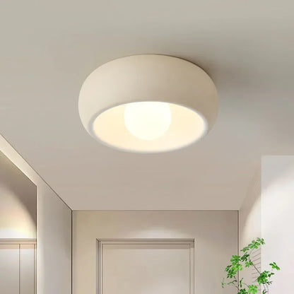 Skanto | Japanese Wabi-Sabi Round LED Ceiling Lamp