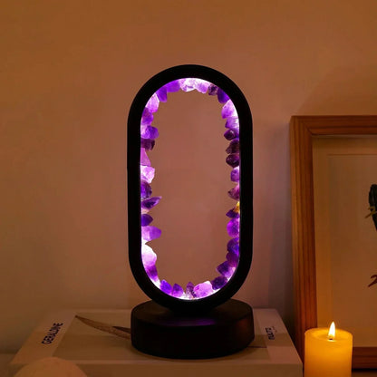 Skanto | Natural Amethyst Crystal Lamp for Relaxation