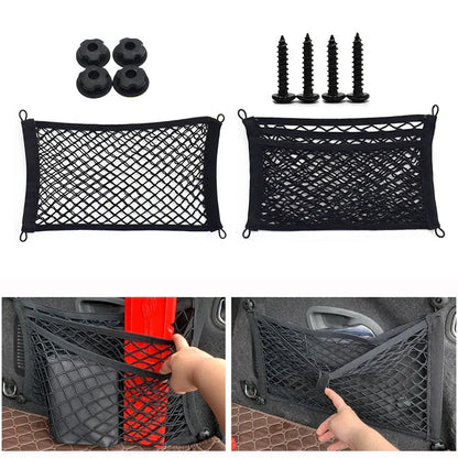 Brehn | Stretchable Mesh Cargo Net Car Storage Organizer Bag
