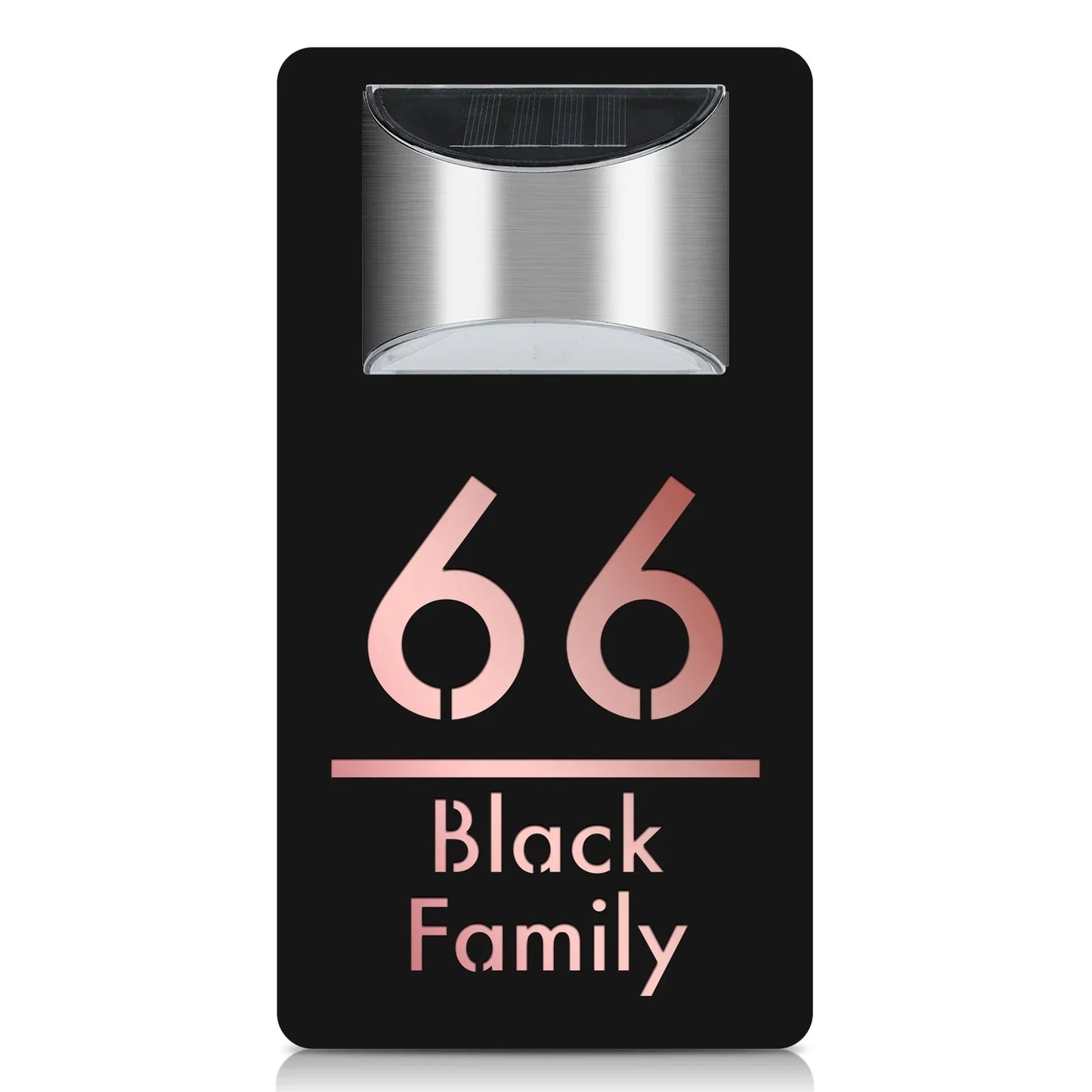 Skanto | Tall - Custom House Number Outdoor LED Solar