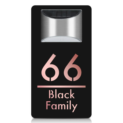 Skanto | Tall - Custom House Number Outdoor LED Solar