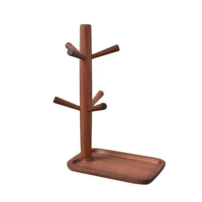 Sturdy Wooden Cup Holder: Cup Tree in Various Shapes + Colors