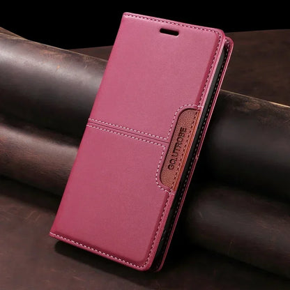 Sandsberg | RFID Leather iPhone 16/15 Magnetic Flip Wallet Case