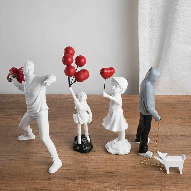 Banksy-inspired sculpture collection