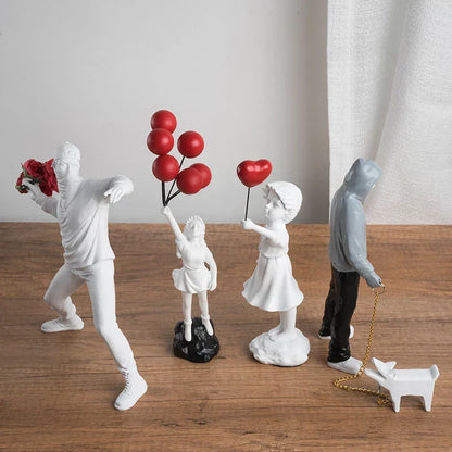 Banksy-inspired sculpture collection