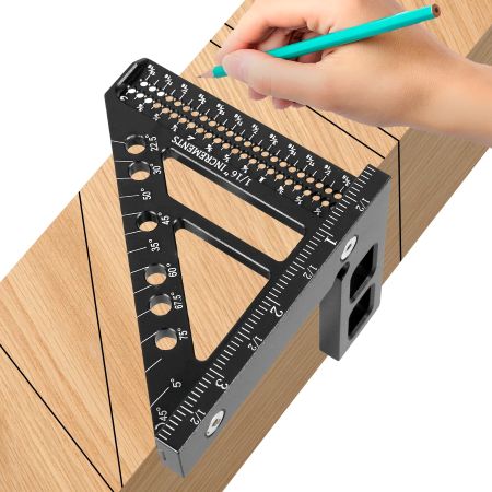 BowLift | Precision 3D Woodworking Ruler – 45° & 90° Multi-Angle Measuring Tool