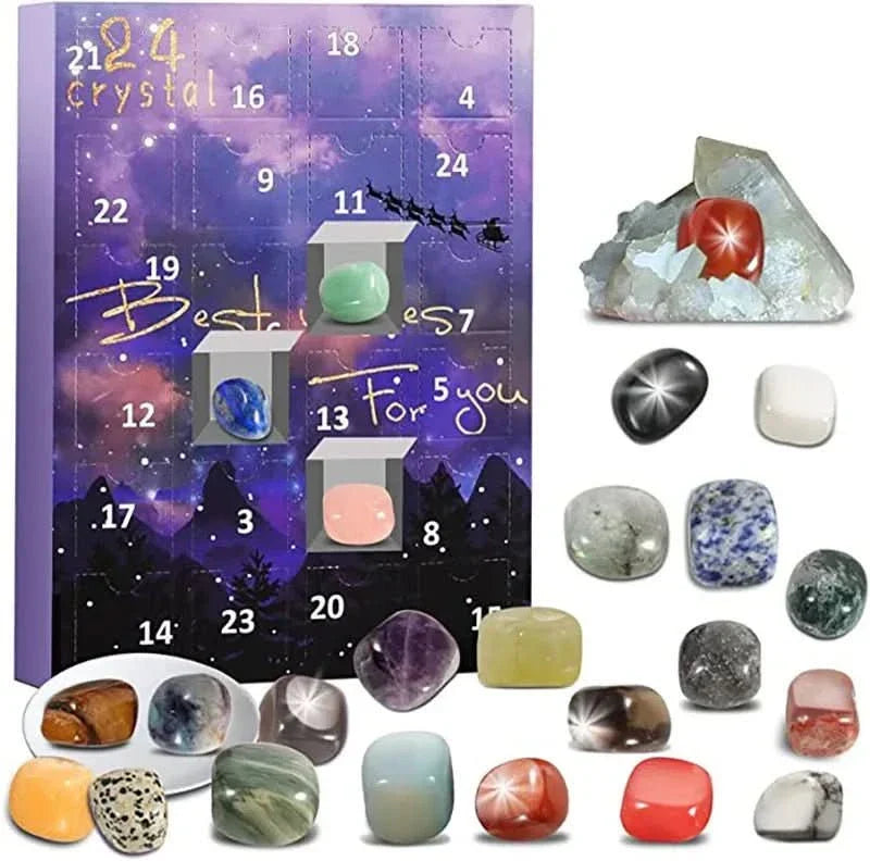 Skanto | Advent Calendar with 24 Real Gemstones for Young Explorers