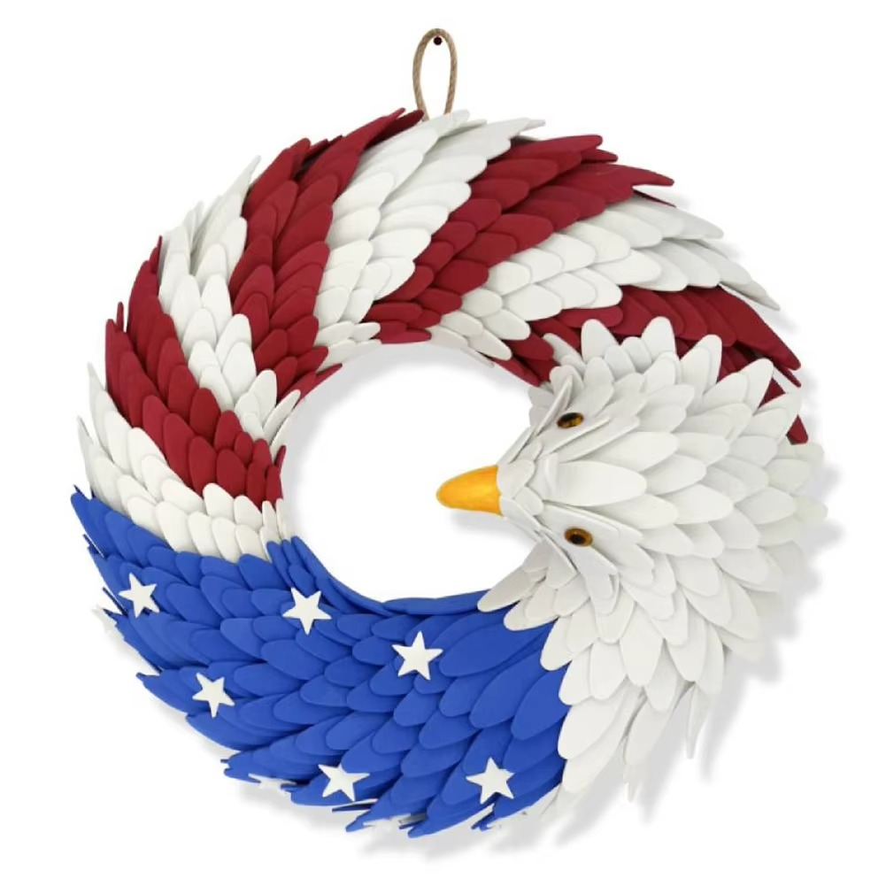 BowLift | Patriotic Eagle American Flag Wreath for Independence Day