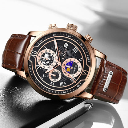 Skanto | Classic Chronograph Men's Watch | Stylish and Functional Luxury Wristwatch for Every Occasion