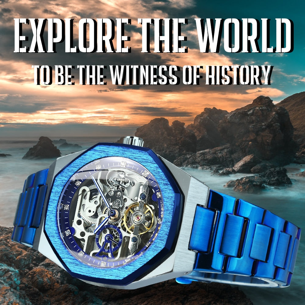 BowLift | Royale Skeleton Mechanical Men Watch