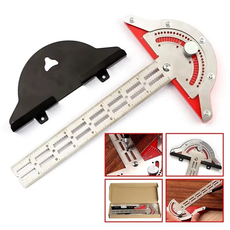 BowLift | Precision Stainless Steel Carpenter's Protractor and Edge Ruler