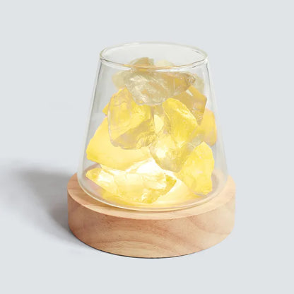Himalayan Salt Lamp - Crystal Night Light & Essential Oil Diffuser