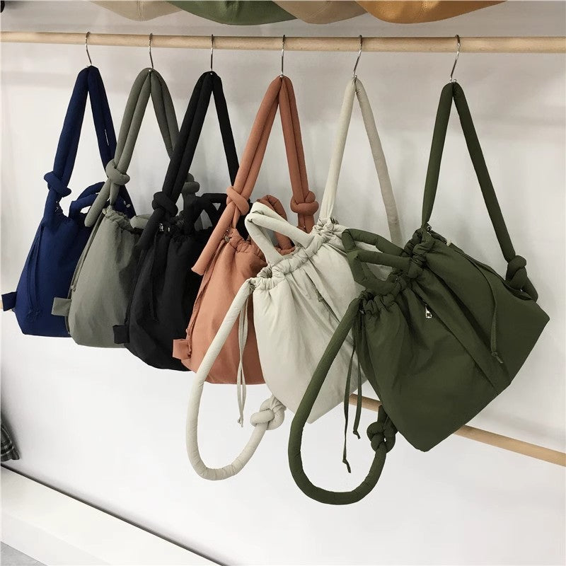 Skanto | Riva Puffer Handbag – Stylish Tote Bag with Shoulder Strap