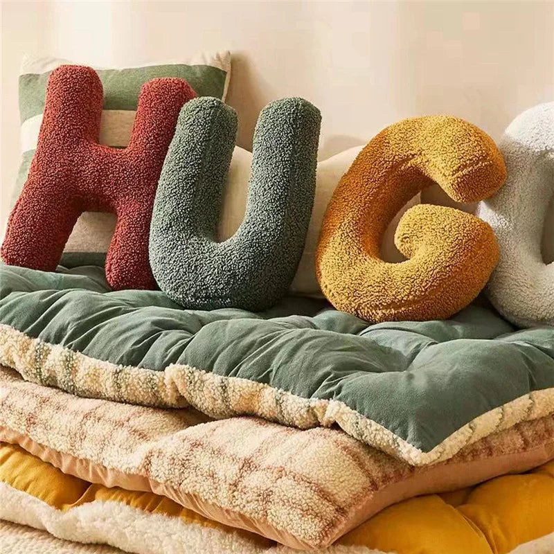 BowLift | Velvet Alphabet Decorative Cushion With Letters A To Z