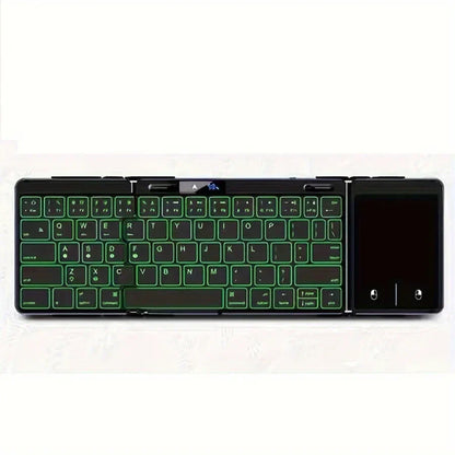 BowLift | Foldable RGB Wireless Built-in Touchpad Backlit Travel Keyboard