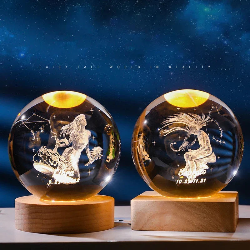Constellation Crystal Ball Night Light | Karnz