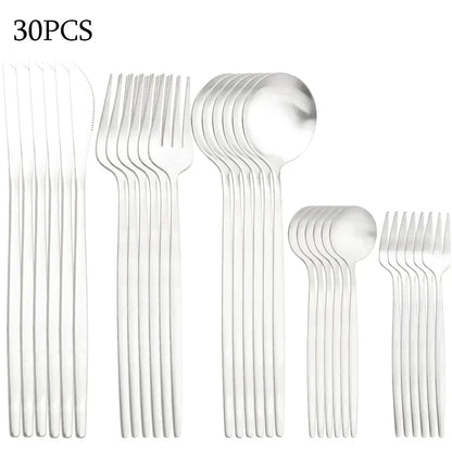 BowLift | RefinedTable | 30-piece cutlery set