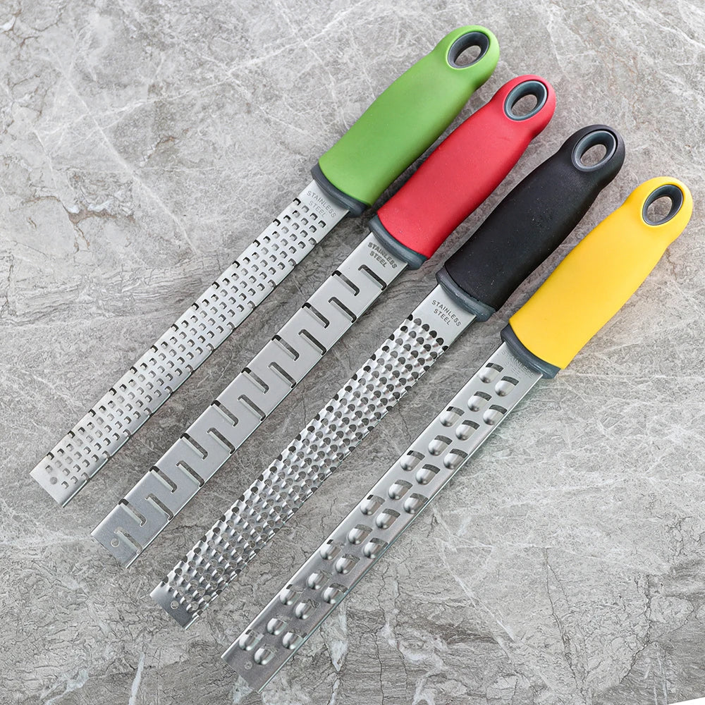 Skanto | Lemon Zester & Cheese Grater - Multifunctional Kitchen Tool for Parmesan, Lemon, Ginger, Garlic, Nutmeg, Chocolate, Vegetables, Fruit